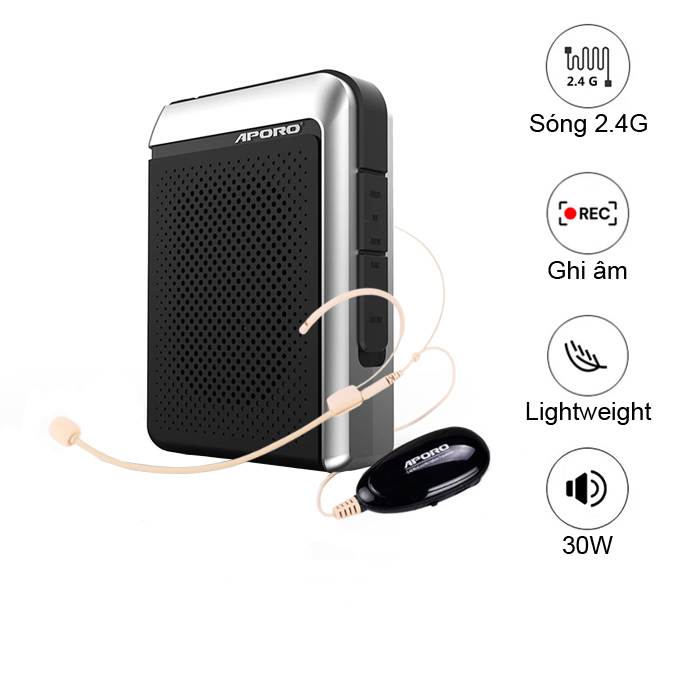 Thông số kỹ thuật loa trợ giảng aporo T18 2.4G giá rẻ