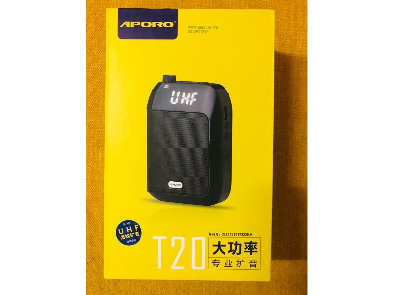 Máy trợ giảng không dây Aporo T20 UHF nhập khẩu, giá rẻ