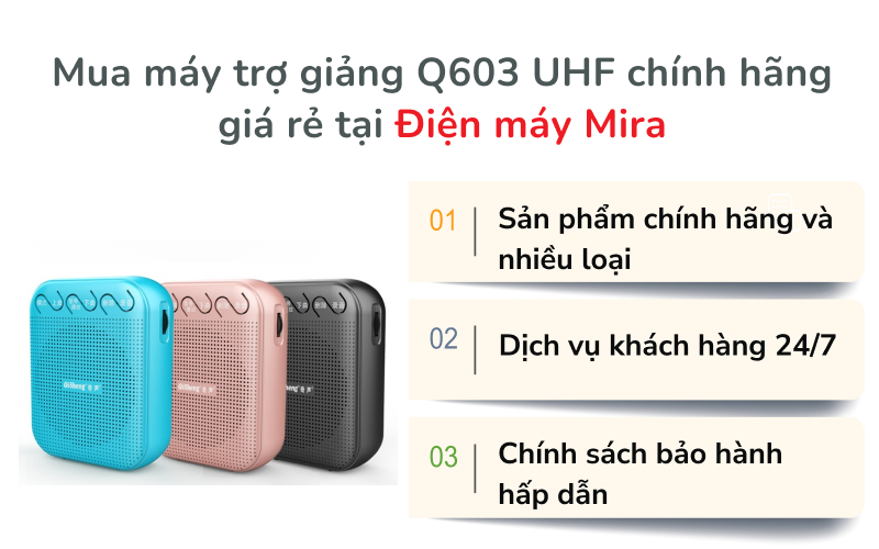 thiết bị trợ giảng q603 uhf chính hãng