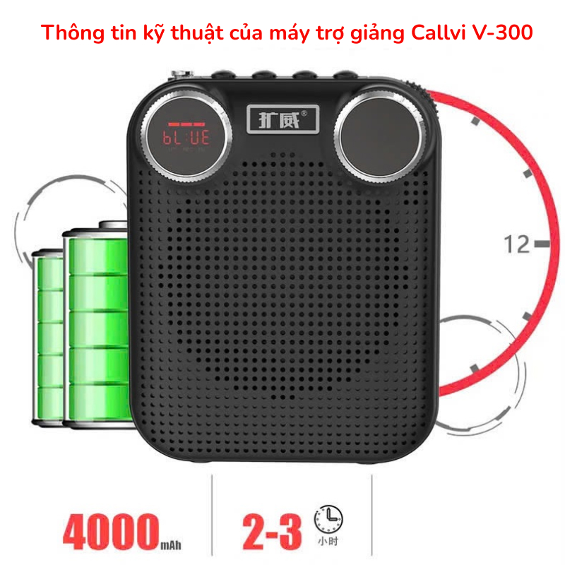 Thông số kỹ thuật máy trợ giảng Callvi V300
